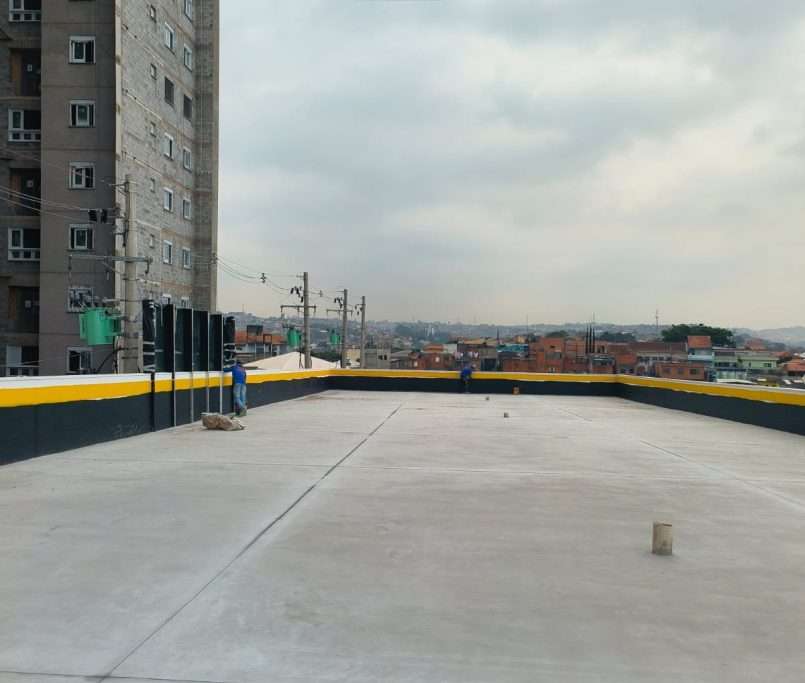 Andamento dos estacionamentos da Fase 04 - Pintura do barrado  08-2025