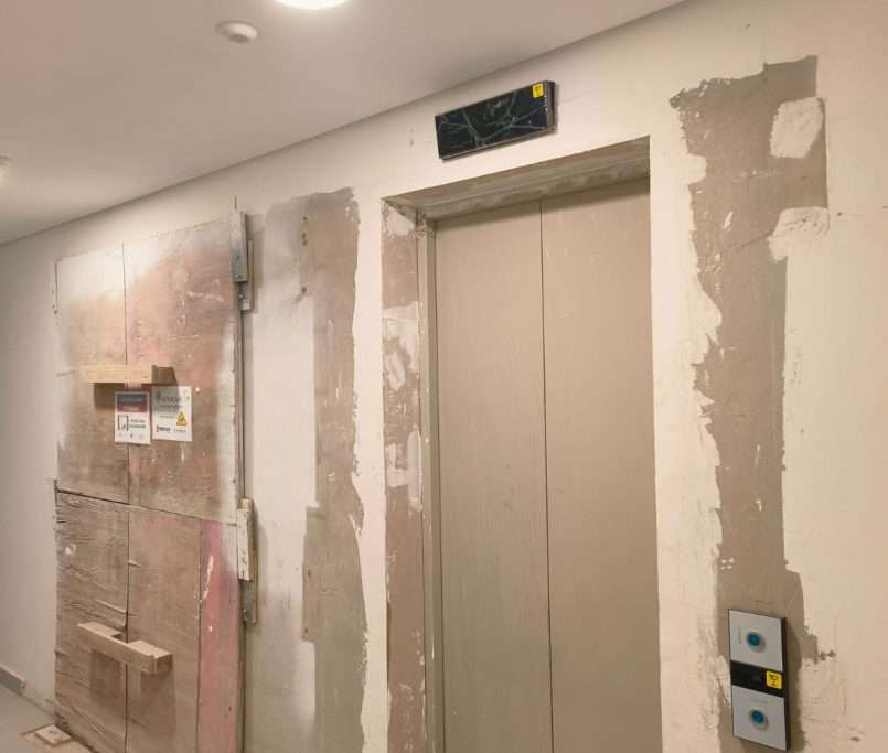 Entrega dos elevadores sociais das Torres 07 e 08